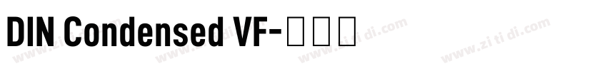 DIN Condensed VF字体转换